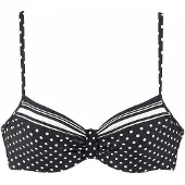 LASCANA Bikinioverdel 'Wire Merily' sort / hvid