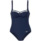 LASCANA Formgivende badedragt navy / hvid