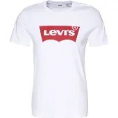 Levi's Bluser & t-shirts 'Graphic Set-In Neck T-Shirt' rød / hvid