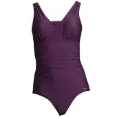 LASCANA Formgivende badedragt 'Dagmar' aubergine