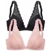 Petite fleur BH lyserød / sort