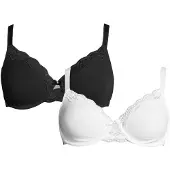 Petite fleur BH sort / hvid