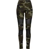 Urban Classics Leggings khaki / oliven / sort