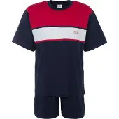 H.I.S. Pyjamas kort navy / rød / hvid