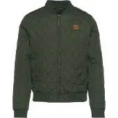 Urban Classics Overgangsjakke 'Diamond Quilt' oliven