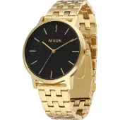 Nixon Herreur A10572042-00 Sort/Gul guldtonet stål Ø40 mm