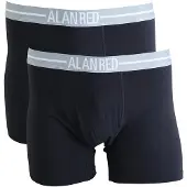Alan red boxerhort marineblå 2-pak Mørkeblå Blå måle