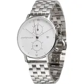 Kapten & Son Analogt ur 'Chrono Silver Steel' sølv