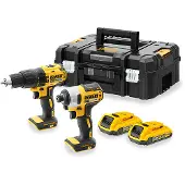 DeWalt DCK2060D2T-QW, Slagnøgle, Pistolhåndtag, Gul, Batteri, Lithium-Ion (Li-Ion), 2 At