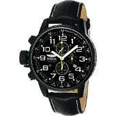 Invicta Herreur 3332 Force Lefty Sort/Læder Ø46 mm