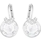 Swarovski Øreringe 'Bella' sølv / hvid