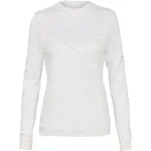 Vila Stasia Lace Langærmet T-shirt Med Høj Hals