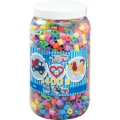 Hama Maxi Perler - 1400 stk - Pastel Mix - - OneSize - Perler