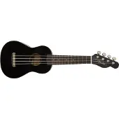 Fender Venedig Sopran Ukulele Sort