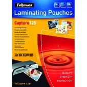Fellowes Lamineringslommer A5 125 mic. 100/pk, Blank