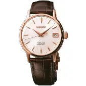 Seiko Dameur SRP852J1 Presage Sølvfarvet/Læder Ø33.8 mm