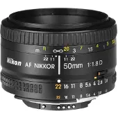 Nikon AF-S NIKKOR 50mm f/1.8G, SLR, 7/6, Standard objektiv, , Sort, 7,2 cm