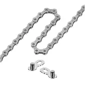 Shimano CN-E8000-11, Cykelkæde, Mountainbike, Stål, Grå, 257 g