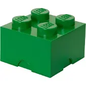 LEGO Storage Brick 4 - Opbevaringsboks - mørkegrøn