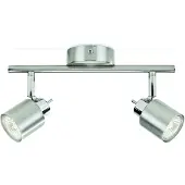 Philips Essentials Meranti lofts-/vægspot, 2x, Overflade spotlys, GU10, 2 pære(r ), LED, 220-240 V, Krom