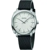Calvin Klein CK Herreur K5M311D6 Highline Sølvfarvet/Gummi