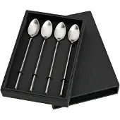Broste Copenhagen Sletten ske lang 4-pak Full satin forged