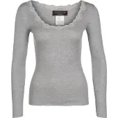 Rosemunde Shirts grå-meleret