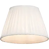 QAZQA Plisseret lampeskærm hvid 25/16,5 cm