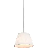 QAZQA Retro pendellampe creme 25 cm - Plisse