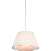 QAZQA Retro pendellampe hvid 35 cm - Plisse