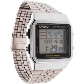 Casio A500WEA-1EF - Armbåndsur - digital - stainless steel, harpiks