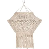 QAZQA Makrame lampeskærm natur 90 cm