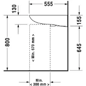 Duravit D-Code håndvask 60 x 55 cm til væg med hanehul