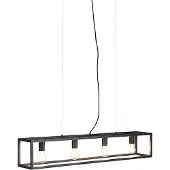 QAZQA Industriel pendellampe sort - Cage 4