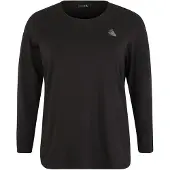 ACTIVE By Zizzi Funktionsbluse 'Abasic' sort / hvid