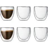 Bodum Pavina dobbeltvægget glas 6 stk 0,08 l