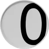 Design Letters tallerken O