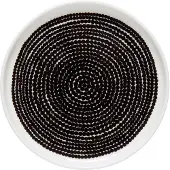 Marimekko Räsymatto tallerken Ø13,5 cm sort og hvid