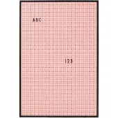 Design Letters bogstavtavle A2 Rosa