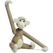 Kay bojesen Træfigur - Abe - 20 cm - Lille - Eg/Ahorn - - OneSize - Dekoration