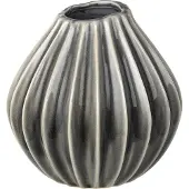 Fyrklövern Broste Copenhagen Wide vase 15 x 15 cm, Smokey Grey
