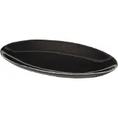 Broste Copenhagen Nordic Coal ovalt fad 13,6x22 cm ​
