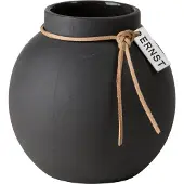 ERNST vase stentøj mørkegrå 10 cm