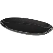 Broste Copenhagen Nordic Coal ovalt fad 17x30 cm