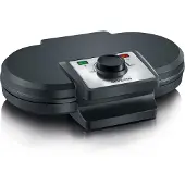 Severin WA 2106 vaffeljern dobbelt Sort