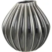 Fyrklövern Broste Copenhagen Wide vase 25 x 25 cm, Smokey Grey