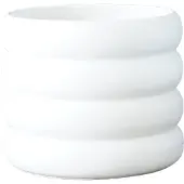 DBKD Mud krukke hvid Mellem, Ø 14 cm