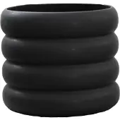DBKD Mud krukke sort Mellem, Ø 14 cm