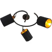 QAZQA Moderne loftslampe sort 3-lys - Lofty
