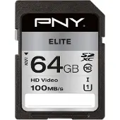 PNY Elite SD - 100MB/s - 64GB